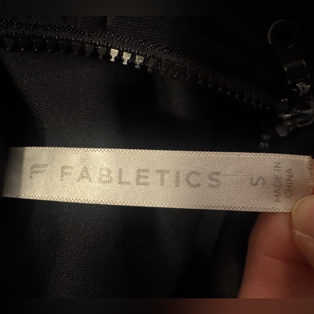 Fabletics Black Zip-Up Jacket - image 3